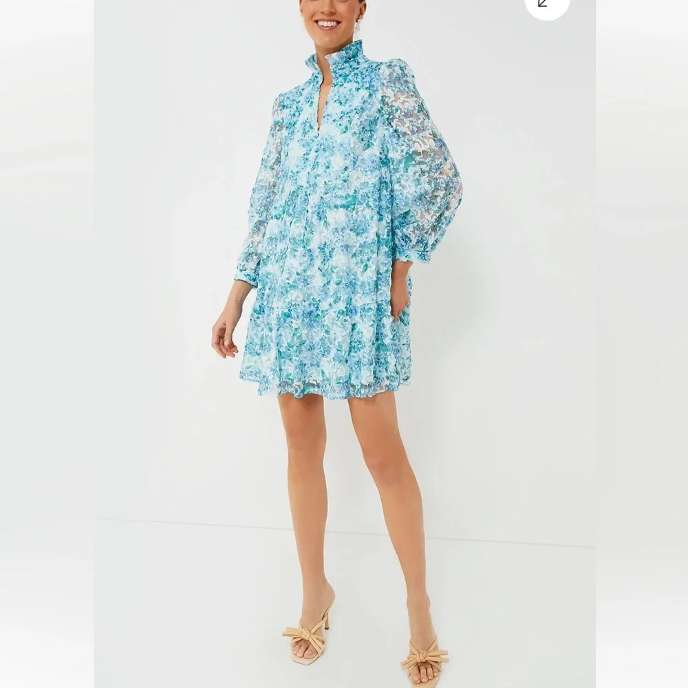 TUCKERNUCK Water's Edge Hydrangea Organza Palmerston Dress - Picture 14 of 15